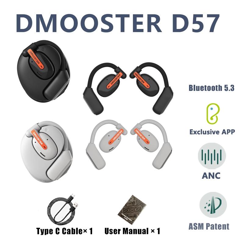 Bluetooth Earphones with Ear-Mount Design – Black, Secure Fit Wireless Earbuds for Music & Calls
