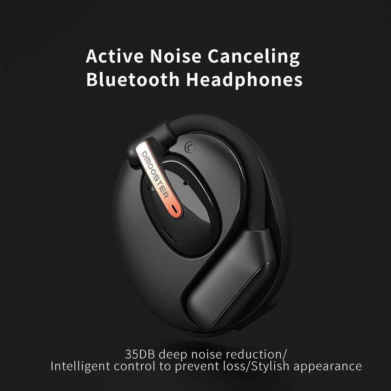 Bluetooth Earphones with Ear-Mount Design – Black, Secure Fit Wireless Earbuds for Music & Calls
