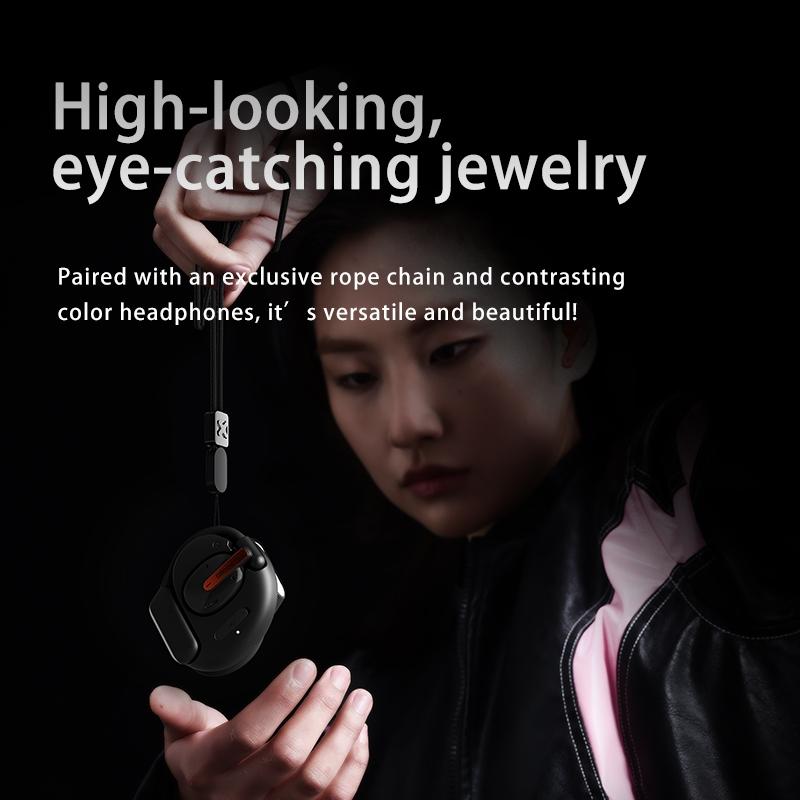 Bluetooth Earphones with Ear-Mount Design – Black, Secure Fit Wireless Earbuds for Music & Calls