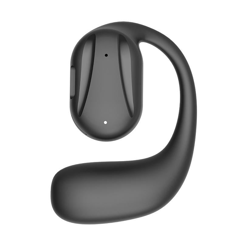YJ77 Bluetooth 5.2 Bone Conduction Headset – Ear-Mounted, Left Ear, White – Wireless for Clear Audio & Comfort