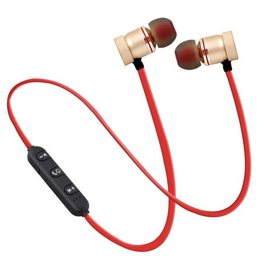 Moreblue S07 Wireless Bluetooth Sport Earbuds with Mic – Sweatproof In-Ear Headphones – Gold