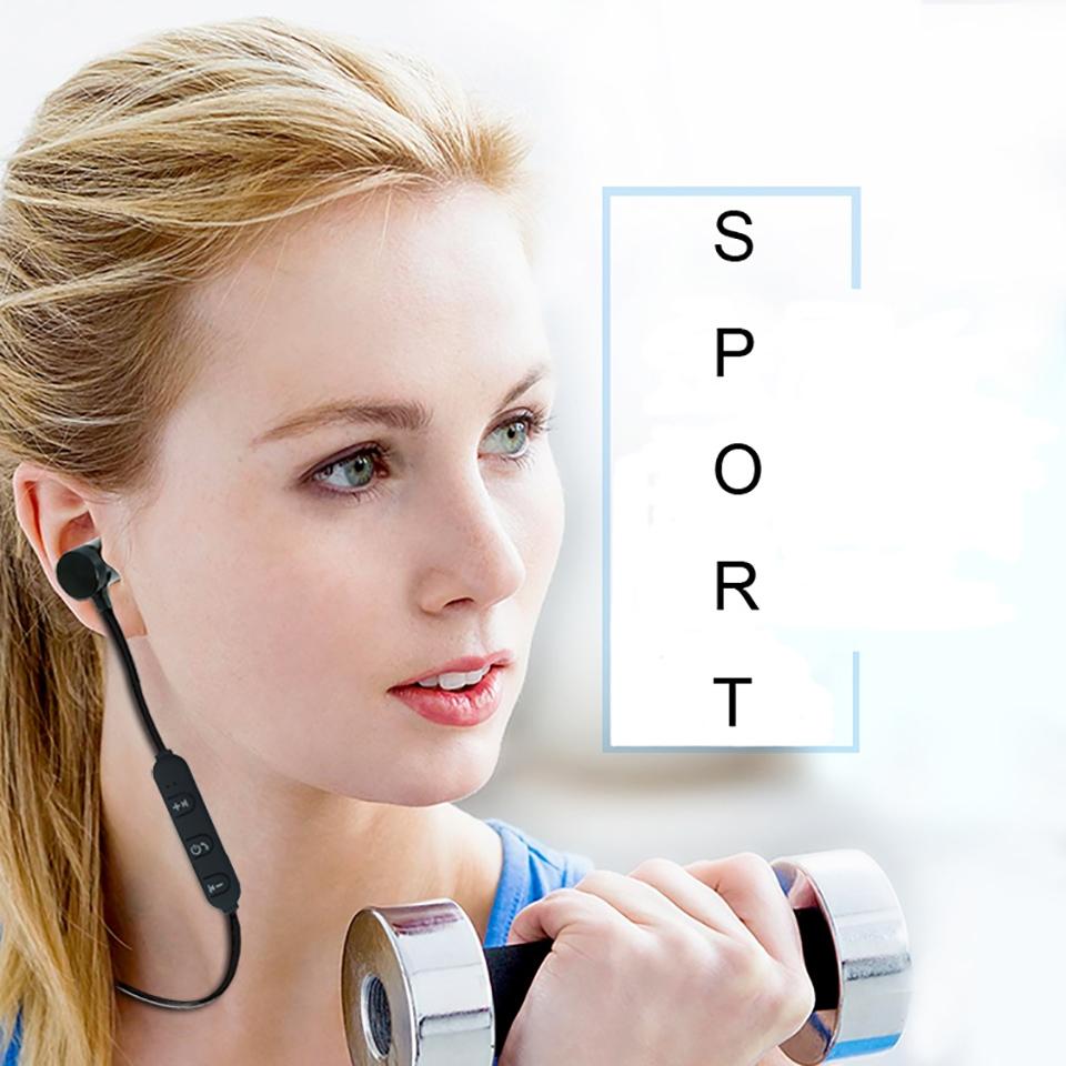 Moreblue S07 Wireless Bluetooth Sport Earbuds with Mic – Sweatproof In-Ear Headphones – Gold