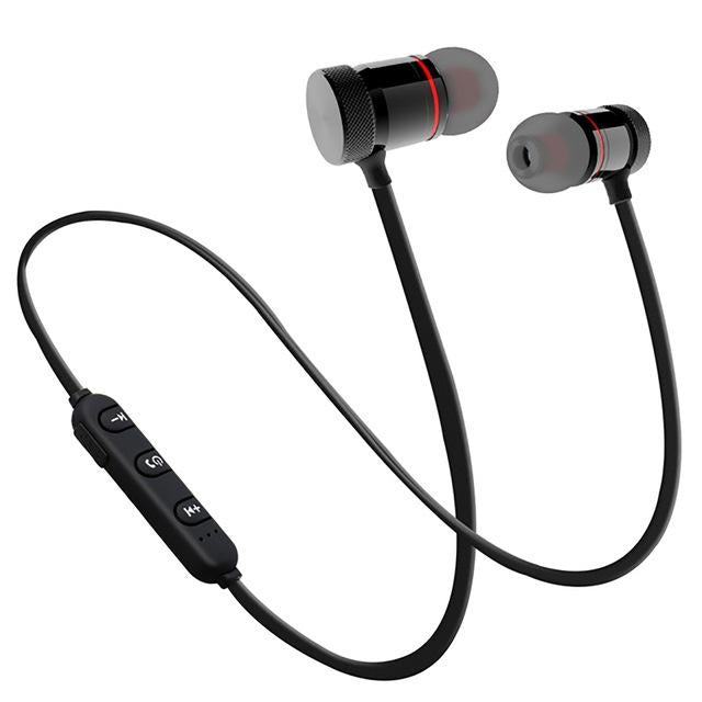 Moreblue S07 Wireless Bluetooth Sport Earbuds with Mic – Sweatproof In-Ear Headphones – Gold