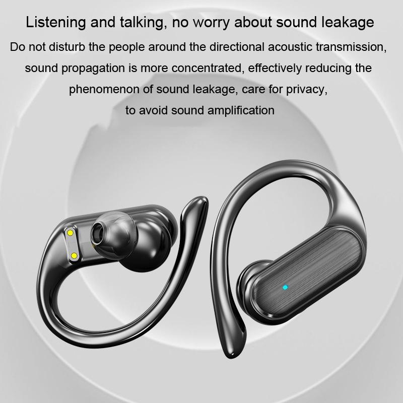 Wireless Noise-Cancelling Bluetooth Earbuds with LED Display – Deep Bass & Touch Control – Blue