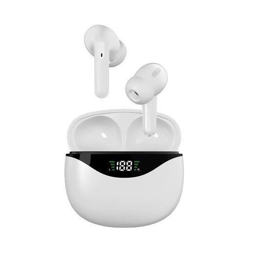 Wireless TWS Bluetooth Earphones with Stereo Sound – True Wireless Earbuds, White
