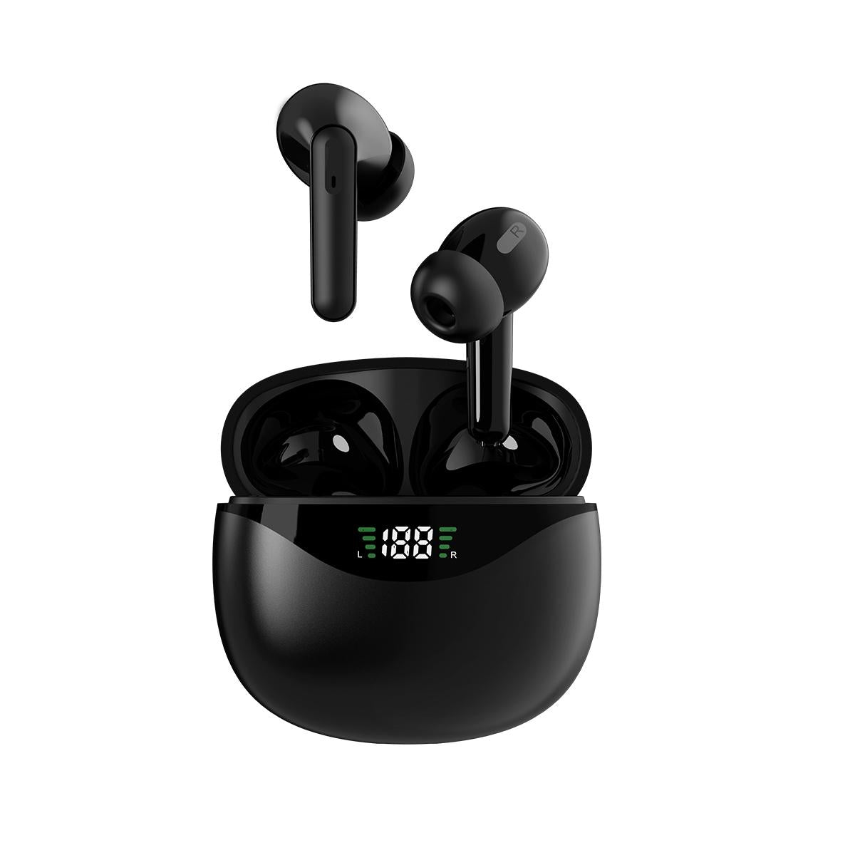 Wireless TWS Bluetooth Earphones with Stereo Sound – True Wireless Earbuds, White