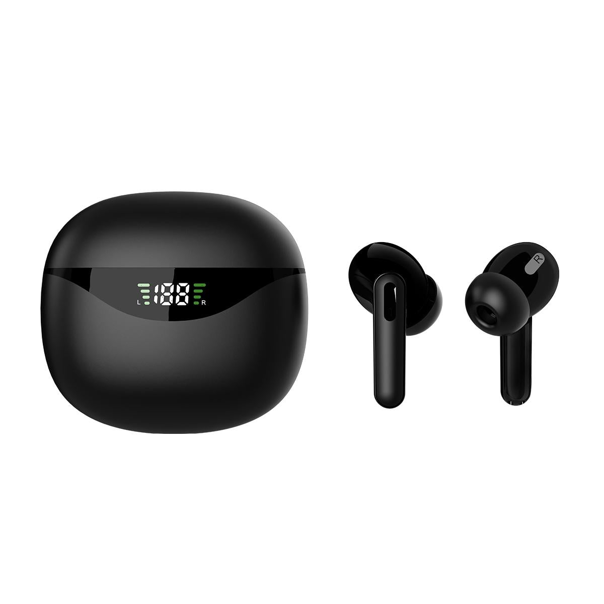 Wireless TWS Bluetooth Earphones with Stereo Sound – True Wireless Earbuds, White