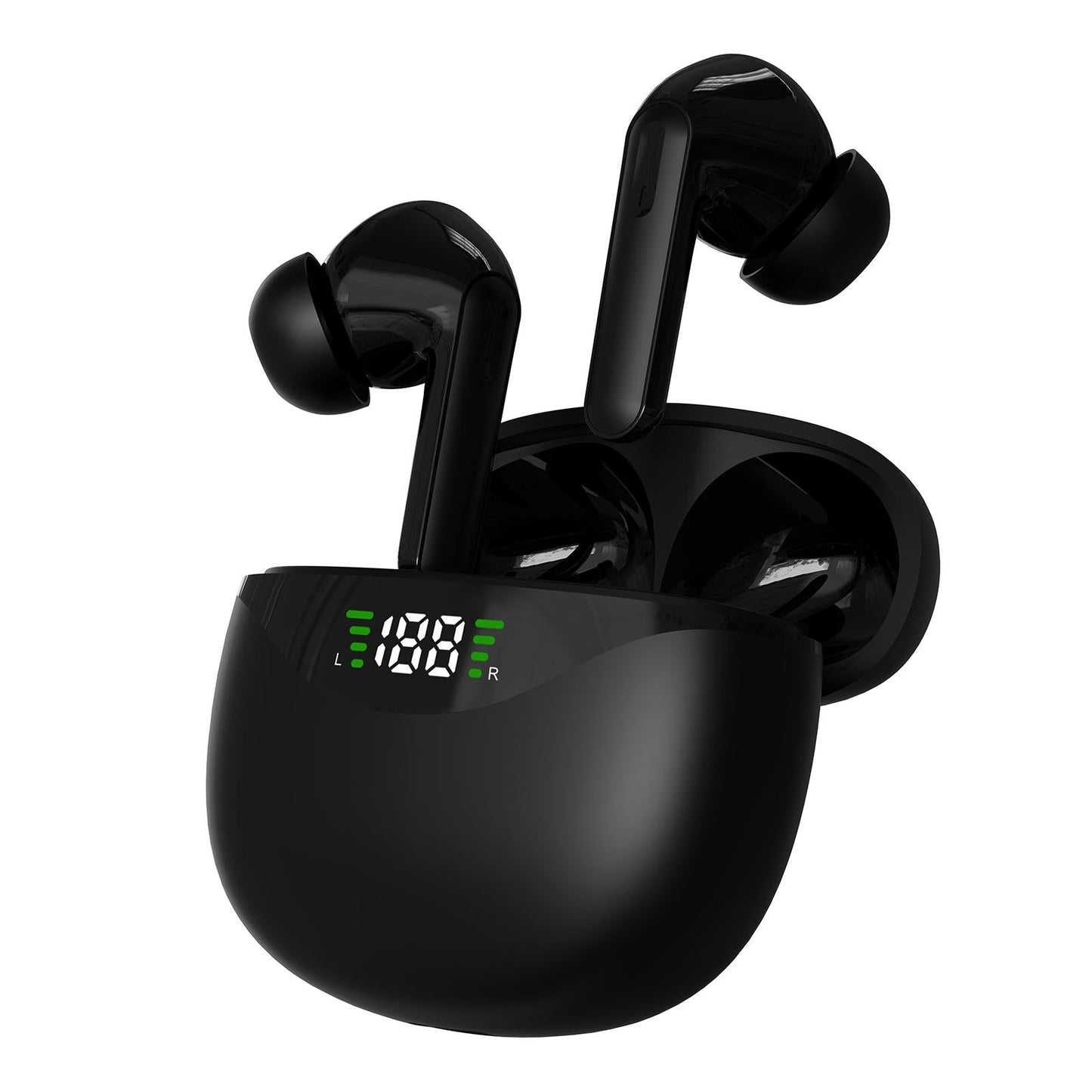 Wireless TWS Bluetooth Earphones with Stereo Sound – True Wireless Earbuds, White