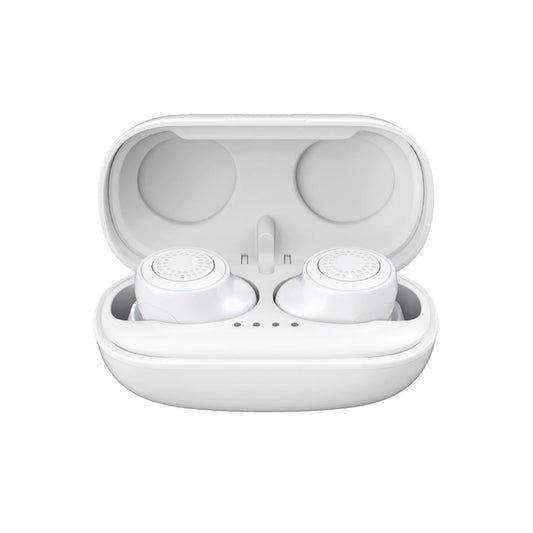 True Wireless Bluetooth 5.0 Earphones – White In-Ear TWS Earbuds with Charging Case & HD Sound