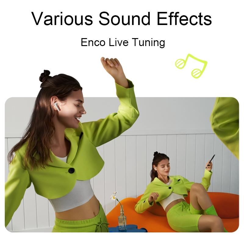 Wireless Bluetooth Earphones with Noise Reduction & AI Call Enhancement – Black, TWS In-Ear Headphones with Mic for Clear Audio & Calls