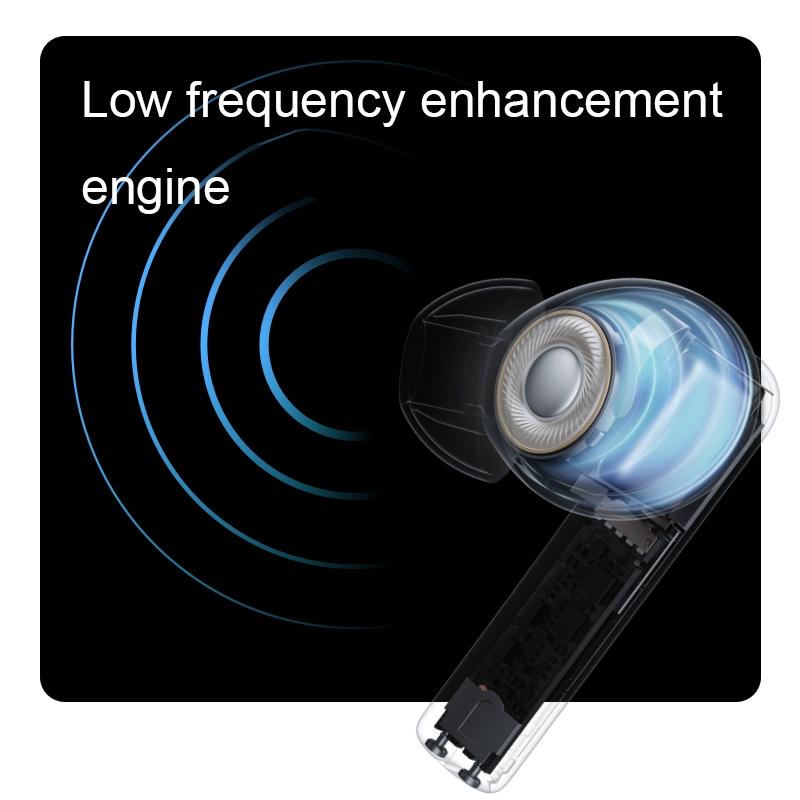 Wireless Bluetooth Earphones with Noise Reduction & AI Call Enhancement – Black, TWS In-Ear Headphones with Mic for Clear Audio & Calls