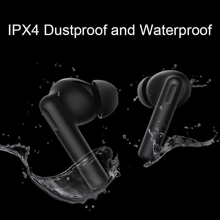 Wireless Bluetooth Earphones with Noise Reduction & AI Call Enhancement – Black, TWS In-Ear Headphones with Mic for Clear Audio & Calls