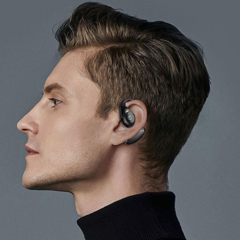 Waterproof Wireless Earphones with Touch Control & Ear-Hook – Sport Bluetooth Headset, Yellow