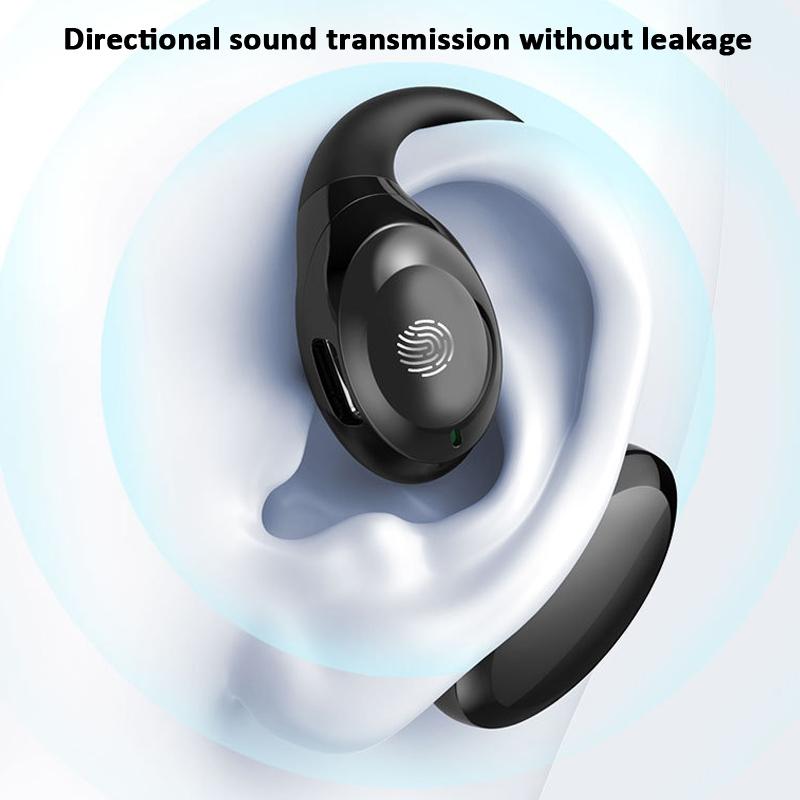 Waterproof Wireless Earphones with Touch Control & Ear-Hook – Sport Bluetooth Headset, Yellow