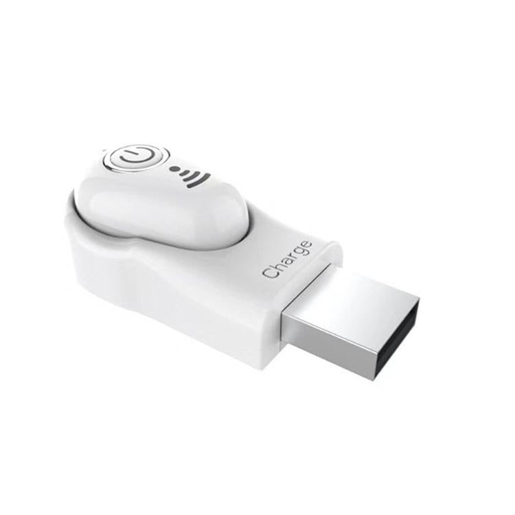 S650 Gen 2 Mini Bluetooth Earphone with Mic – Wireless Single In-Ear Headset, White