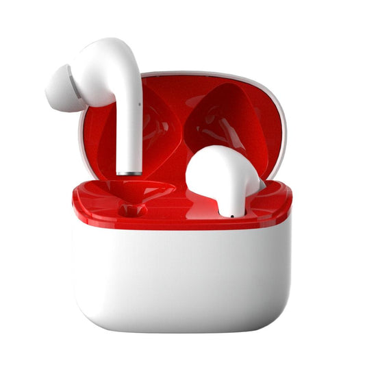 White Wireless Sport Bluetooth 5.0 Earphones – Touch Control, Built-in Mic & Stereo Bass Sound