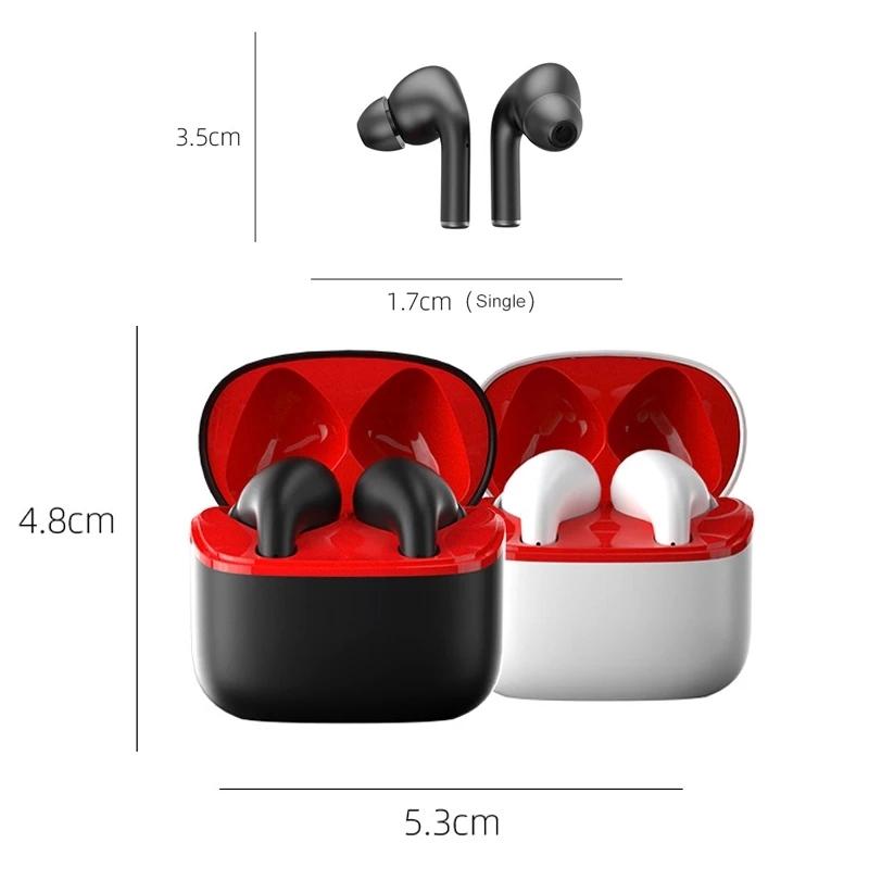 White Wireless Sport Bluetooth 5.0 Earphones – Touch Control, Built-in Mic & Stereo Bass Sound