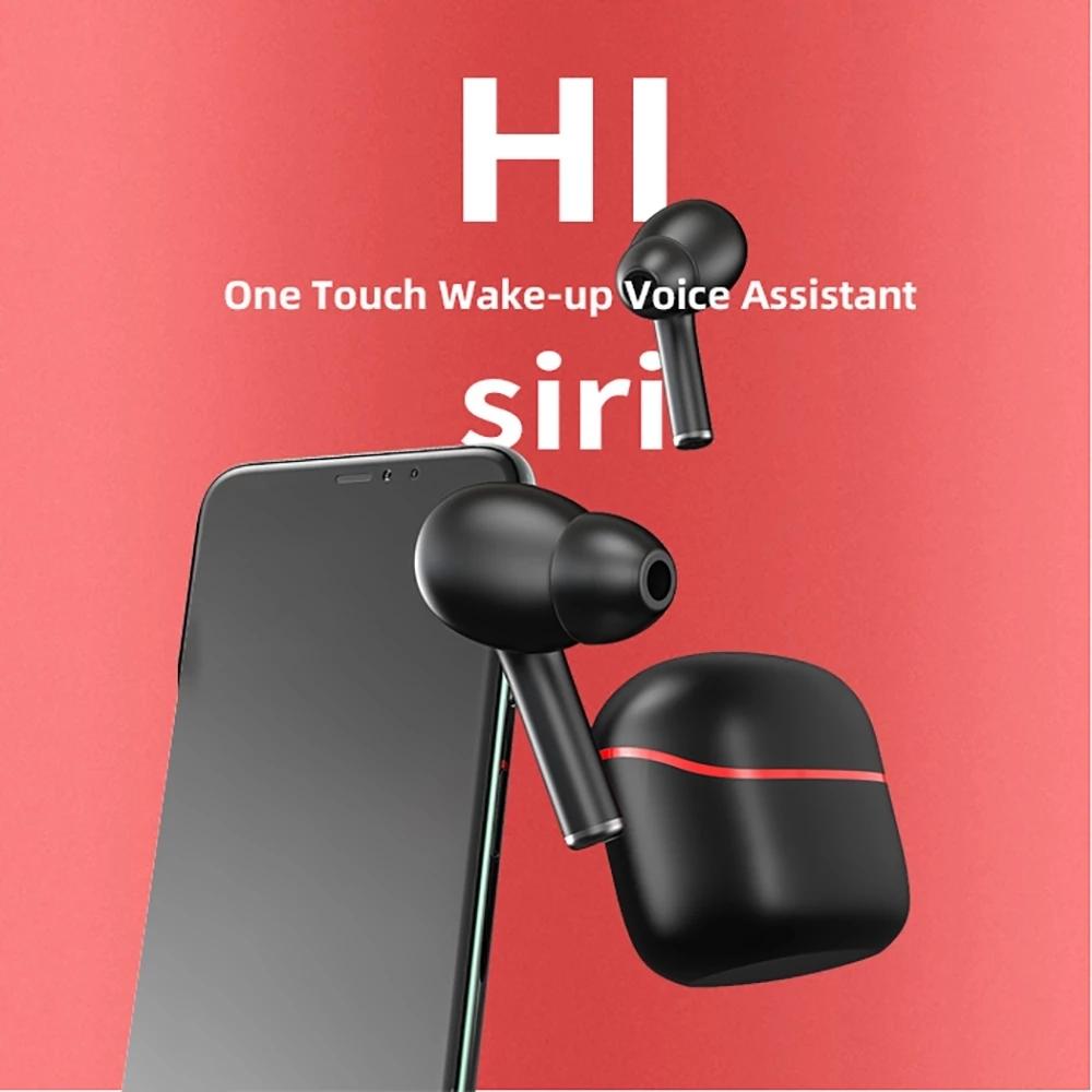White Wireless Sport Bluetooth 5.0 Earphones – Touch Control, Built-in Mic & Stereo Bass Sound