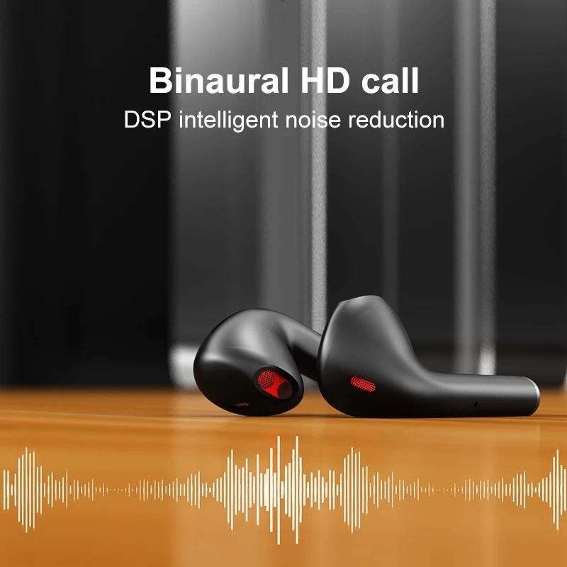 White Wireless Sport Bluetooth 5.0 Earphones – Touch Control, Built-in Mic & Stereo Bass Sound