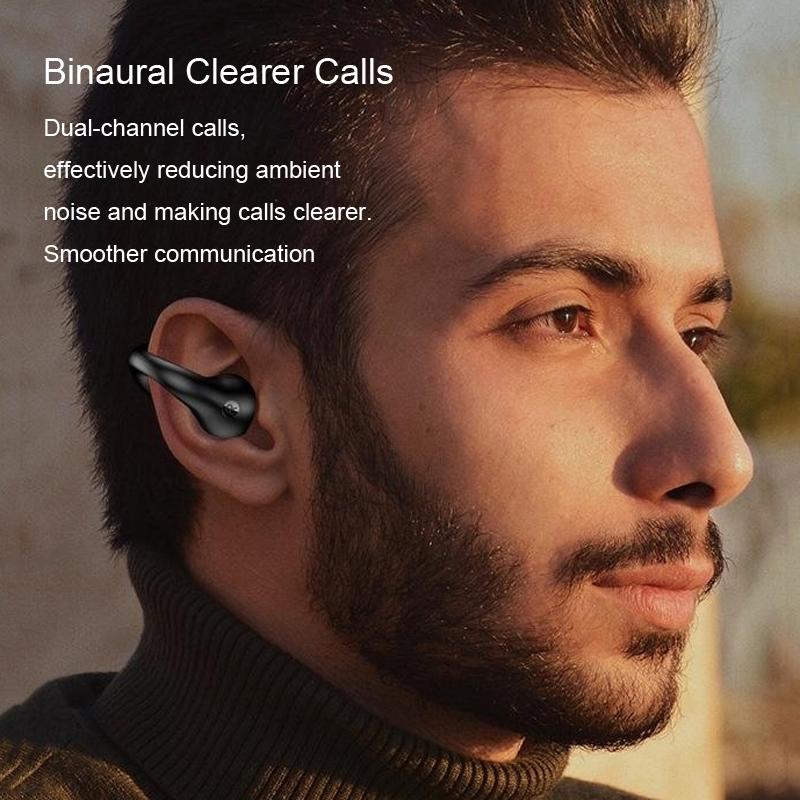 Khaki Wireless Noise-Cancelling Bluetooth Earbuds with LED Display – Hi-Fi Sound, Long Battery Life