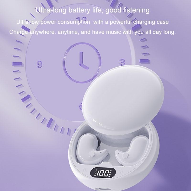 Wireless Sleep Earphones Bluetooth 5.3 TWS – Mini, Side-Sleeping, Running & Sports, Black