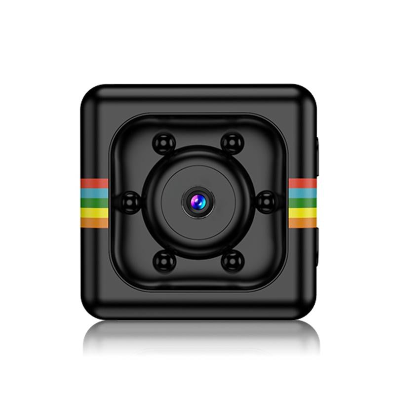 HD 1080P Mini Sport Camera – Night Vision, Motion Detection, TF Card Support, Compact Action Cam – Black