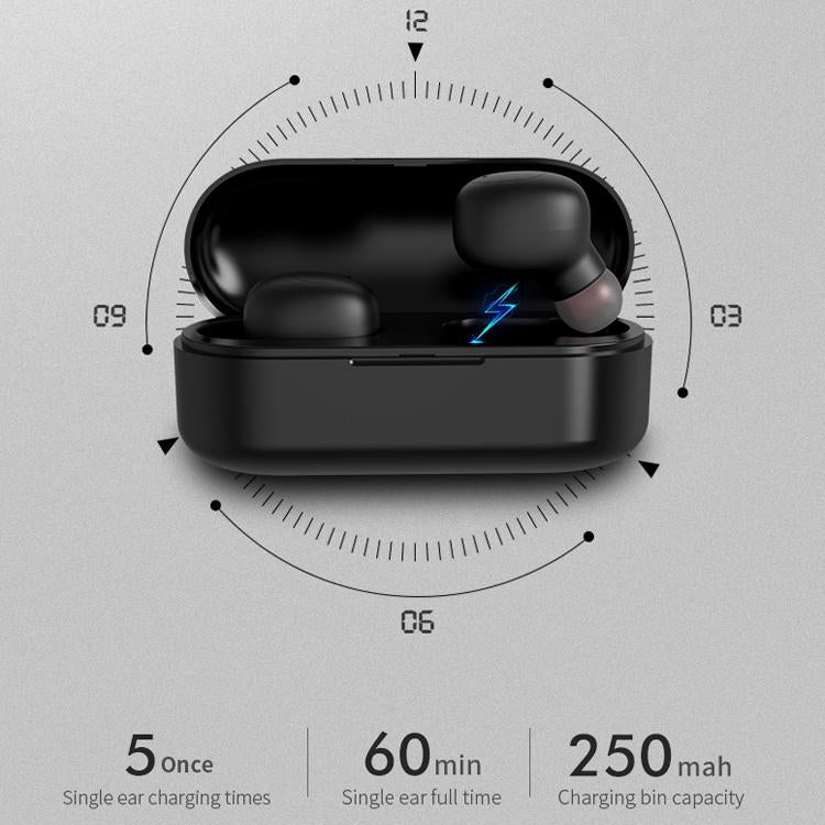 Wireless Sports Bluetooth Earphones – Binaural Stereo In-Ear Headphones, Black