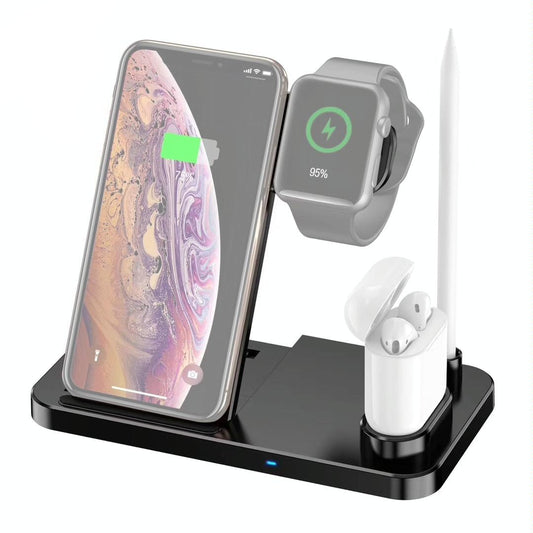 Vertical Wireless Charger with Adjustable Stand. Fast Qi Charging Dock for Smartphones