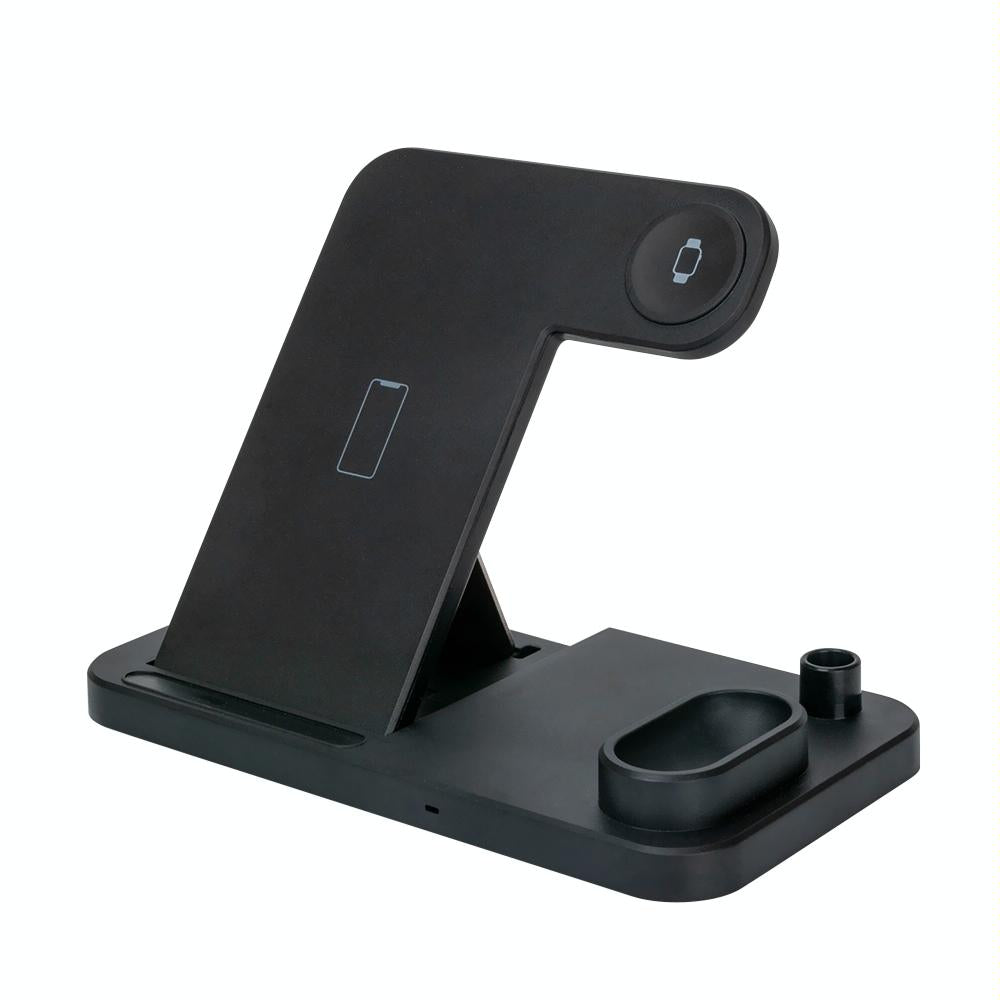 Vertical Wireless Charger with Adjustable Stand. Fast Qi Charging Dock for Smartphones