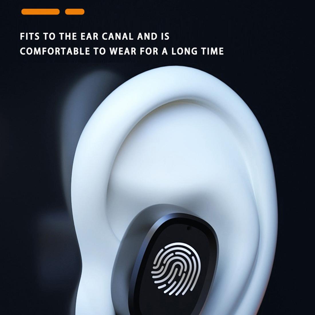 Wireless Bluetooth 5.0 Earbuds with LED Touch Display & Charging Case – Hi-Fi Stereo Sound, Noise Reduction – Black