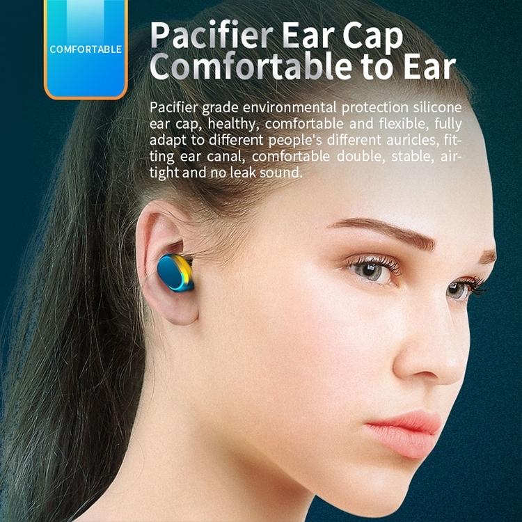 Wireless Bluetooth 5.0 Earbuds with LED Touch Display & Charging Case – Hi-Fi Stereo Sound, Noise Reduction – Black