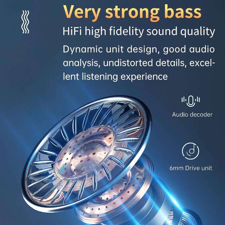 Wireless Bluetooth 5.0 Earphones with Digital Display & Built-in Flashlight – Long Battery Life, Noise Reduction, Smart Touch Control