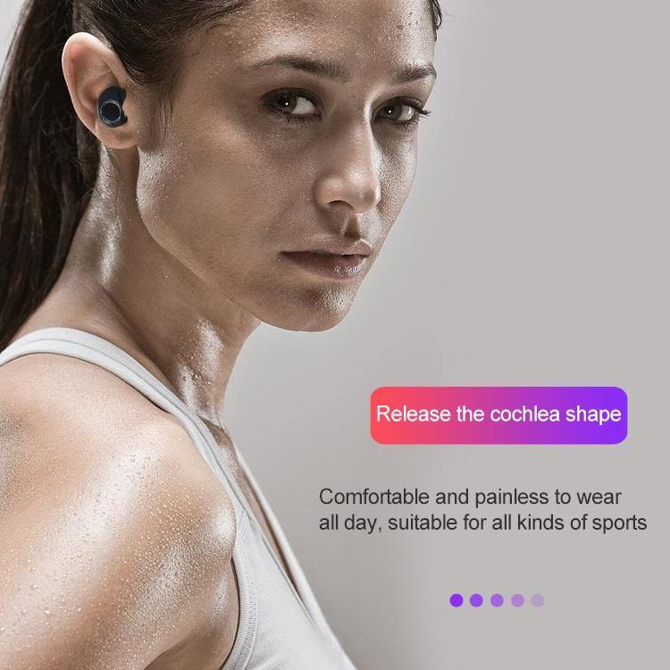 DT-13 Wireless Touch Bluetooth Headset with Smart Magnetic Charging – Black, True Wireless Earbuds