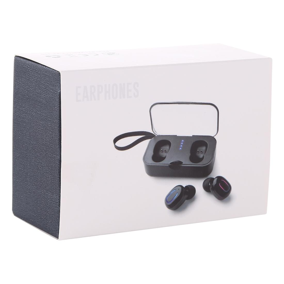 Wireless Stereo TWS Bluetooth Earphones with Charging Case – Dazzling Design – Black