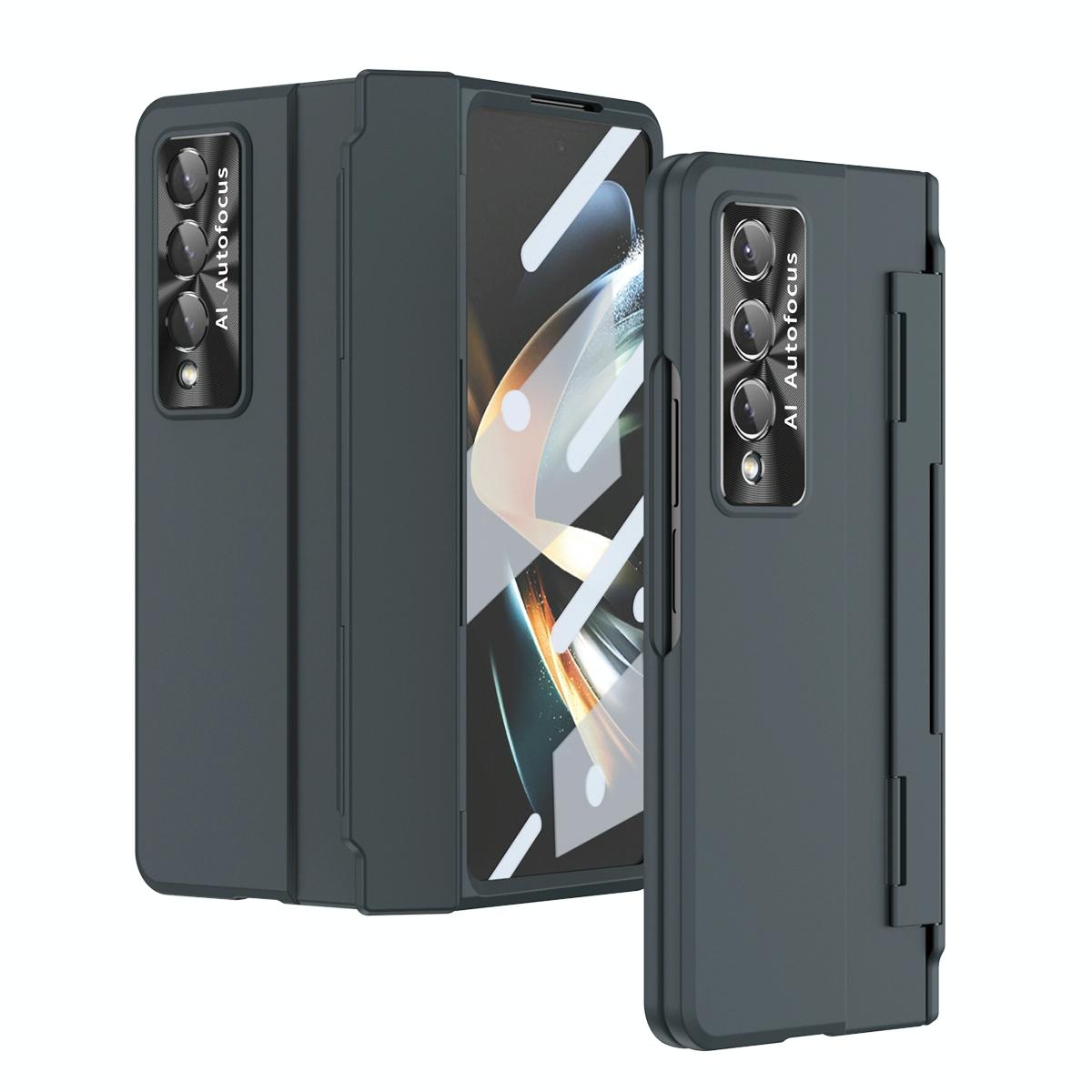Full Coverage Hinge Phone Case for Samsung Galaxy Z Fold4 5G – Shockproof Protective Cover – Gold
