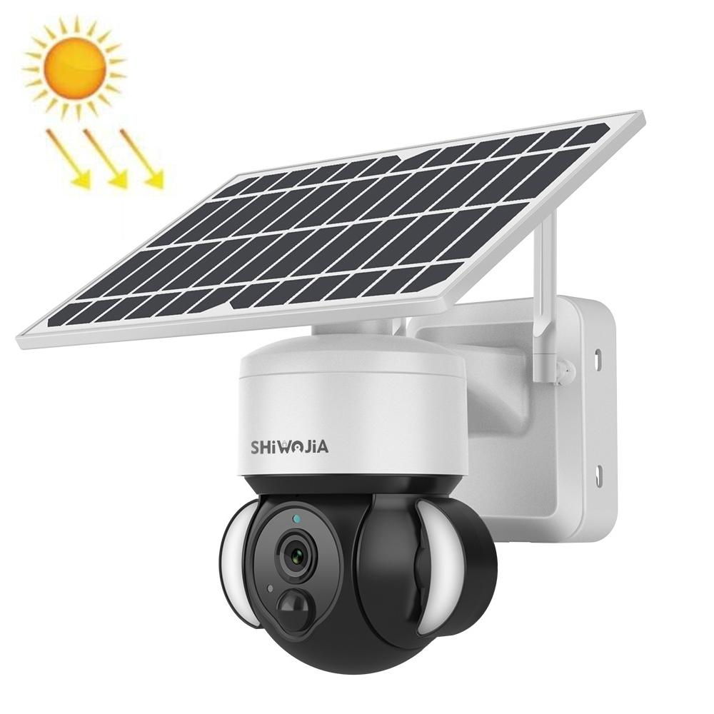 3MP 4G Solar Dome Security Camera – IP66 Waterproof, PIR Motion Detection, Two-Way Audio, Night Vision – White