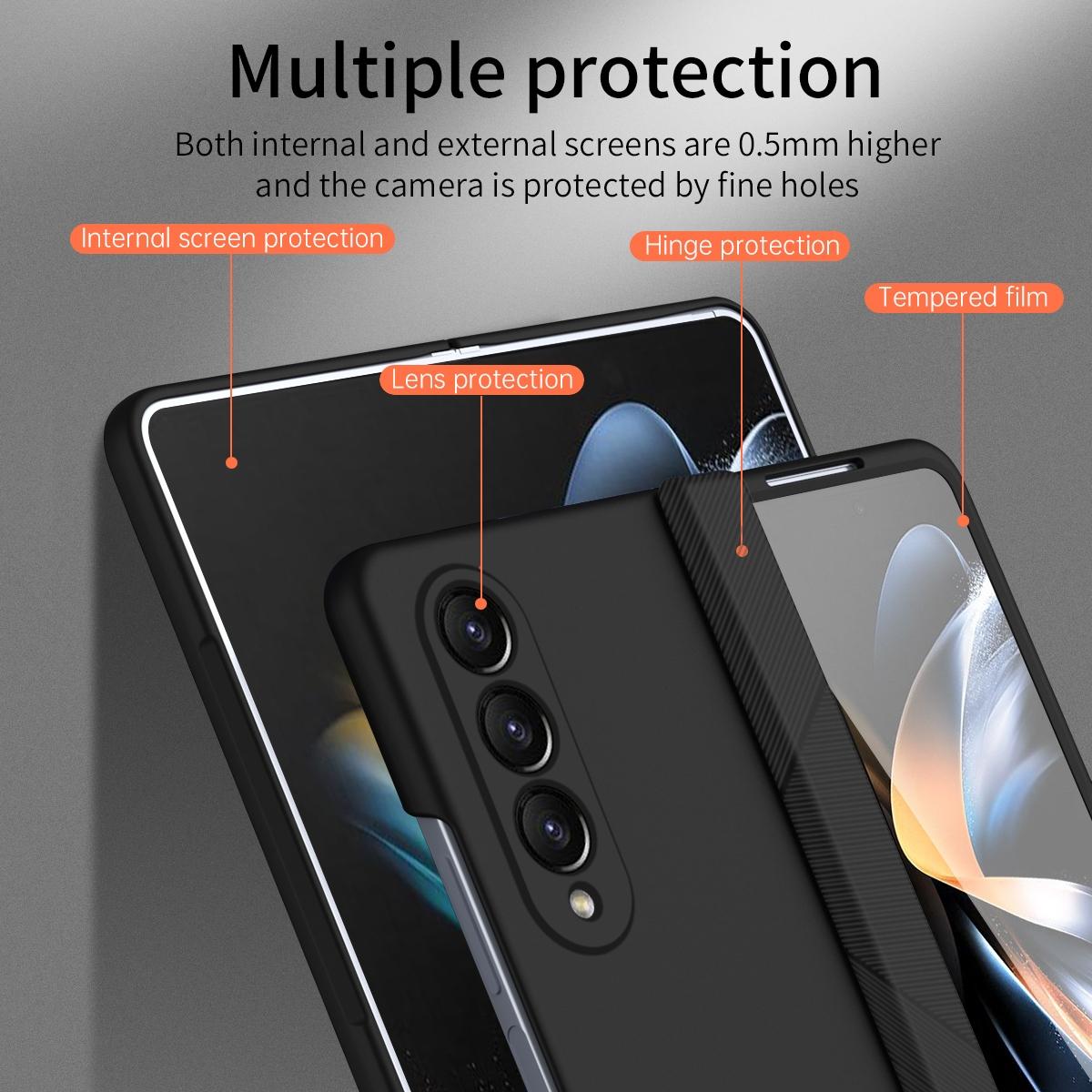 Premium Hinged Folding Case for Samsung Galaxy Z Fold4 5G – Durable Protection, Black