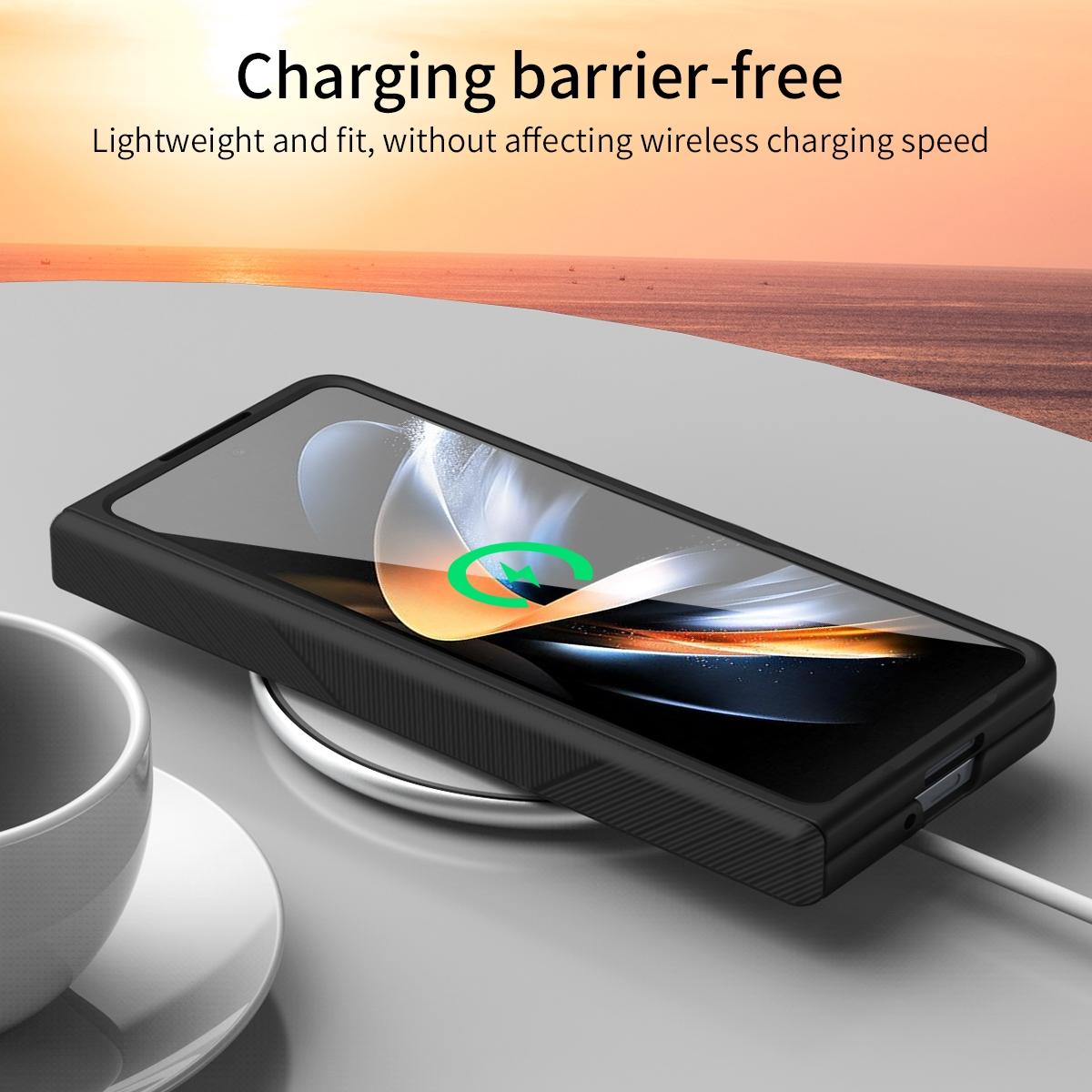 Premium Hinged Folding Case for Samsung Galaxy Z Fold4 5G – Durable Protection, Black