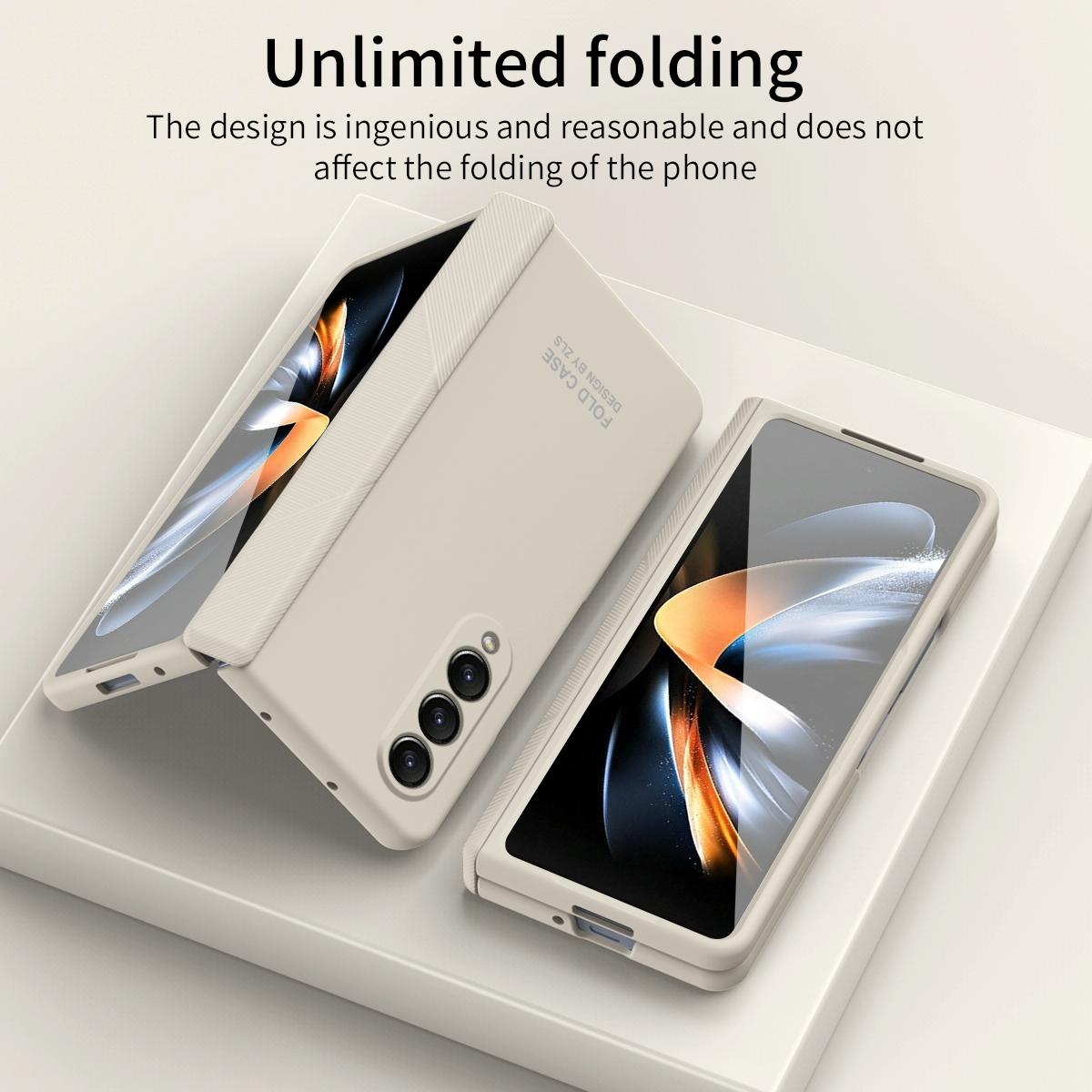 Premium Hinged Folding Case for Samsung Galaxy Z Fold4 5G – Durable Protection, Black