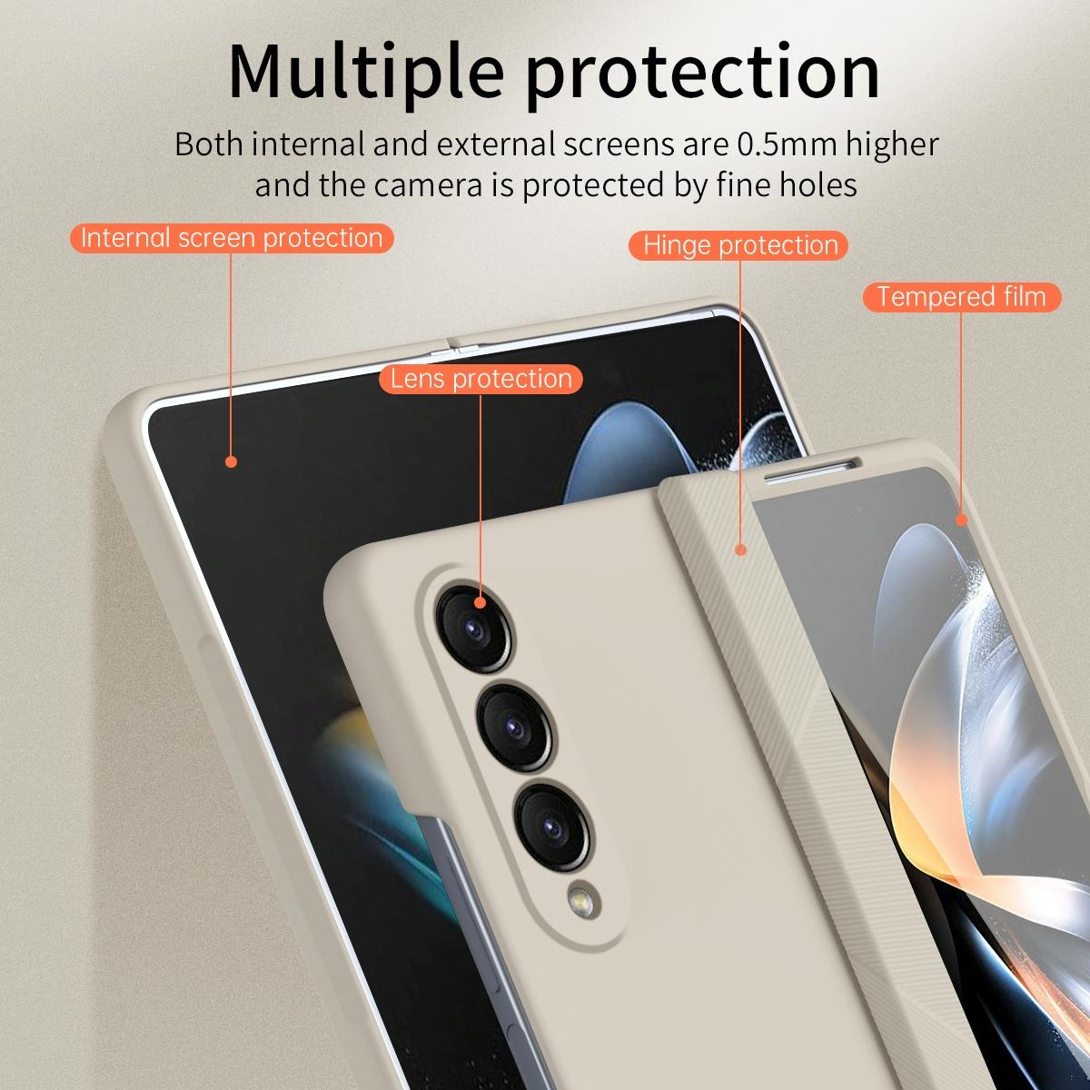 Premium Hinged Folding Case for Samsung Galaxy Z Fold4 5G – Durable Protection, Black