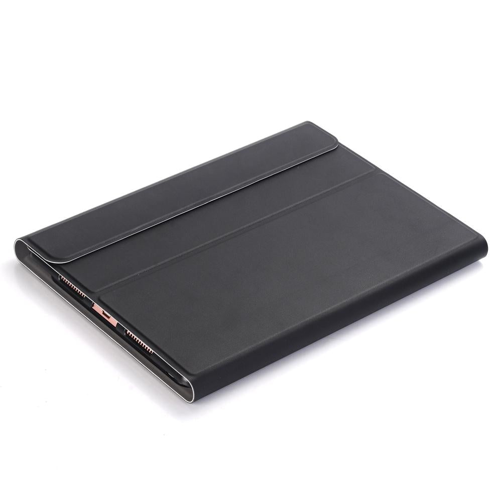 Ultra-Thin Bluetooth Keyboard Leather Case for iPad Air / Pro 10.5 – Magnetic Holder, Stand Function – Black