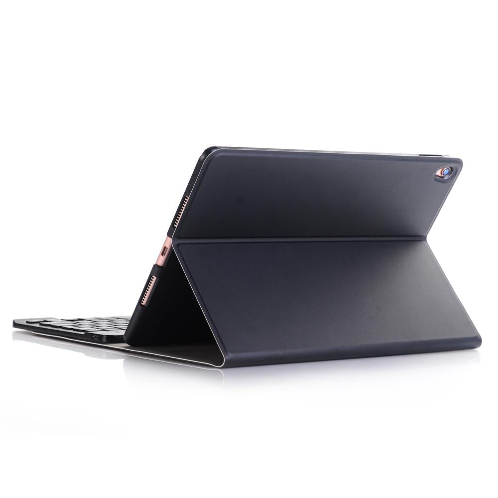 Ultra-Thin Bluetooth Keyboard Leather Case for iPad Air / Pro 10.5 – Magnetic Holder, Stand Function – Black