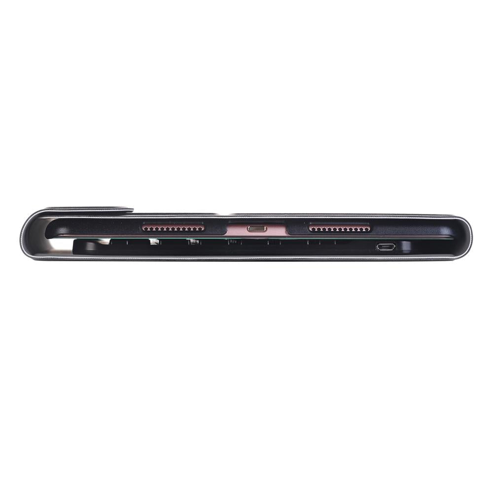 Ultra-Thin Bluetooth Keyboard Leather Case for iPad Air / Pro 10.5 – Magnetic Holder, Stand Function – Black