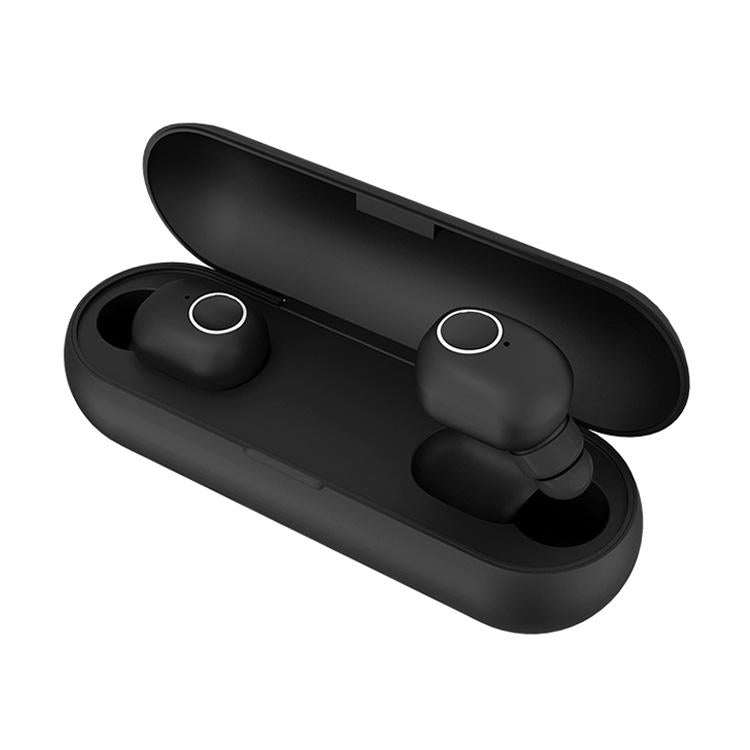 Wireless Sports Bluetooth 5.0 Earphones – Binaural Stereo In-Ear Headphones with Secure Fit – Black