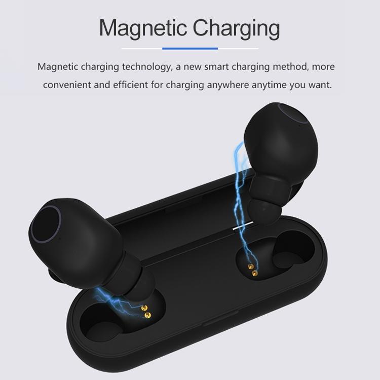 Wireless Sports Bluetooth 5.0 Earphones – Binaural Stereo In-Ear Headphones with Secure Fit – Black