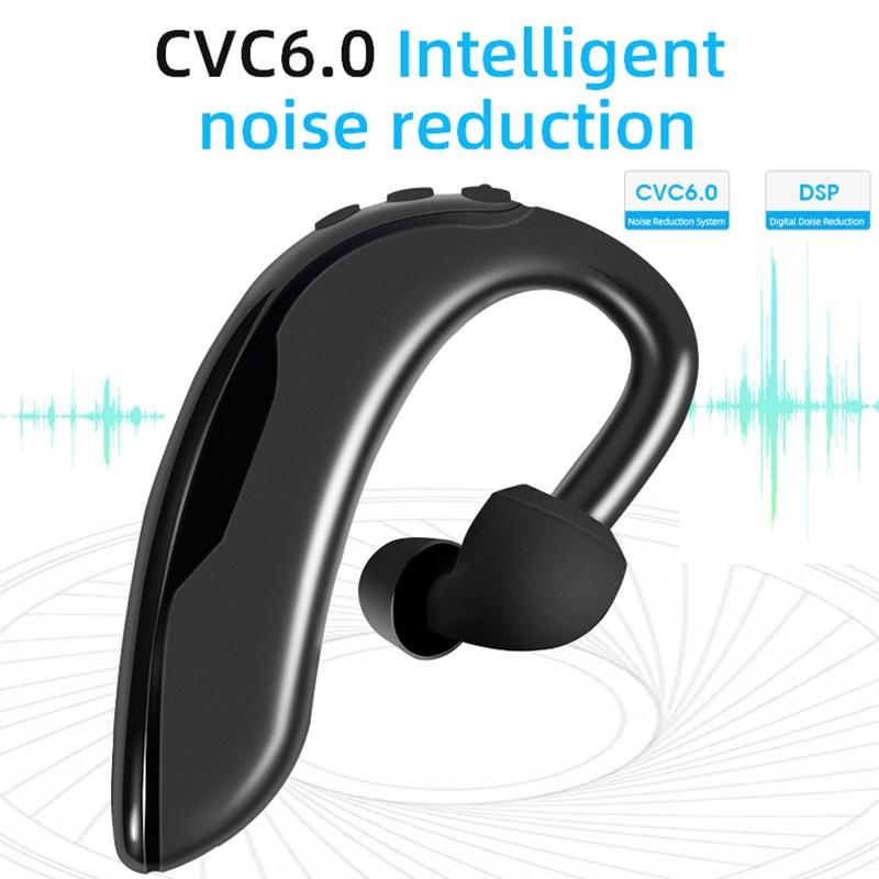 Intelligent Noise Cancelling Bluetooth Earphones - Q10 - Black