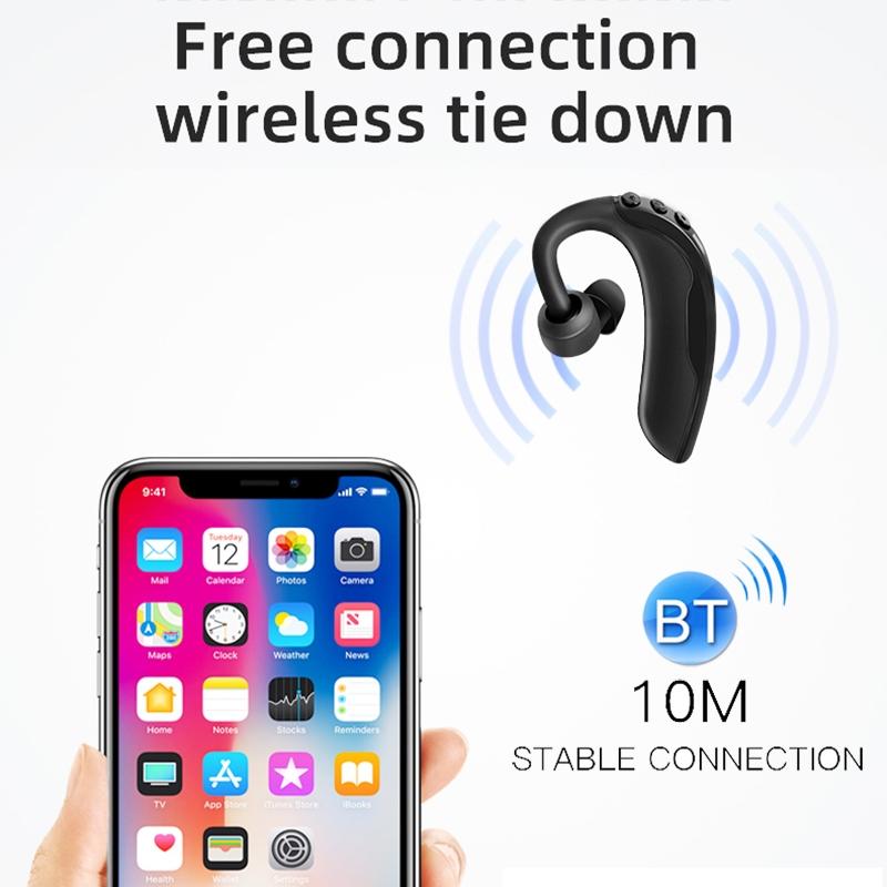 Intelligent Noise Cancelling Bluetooth Earphones - Q10 - Black