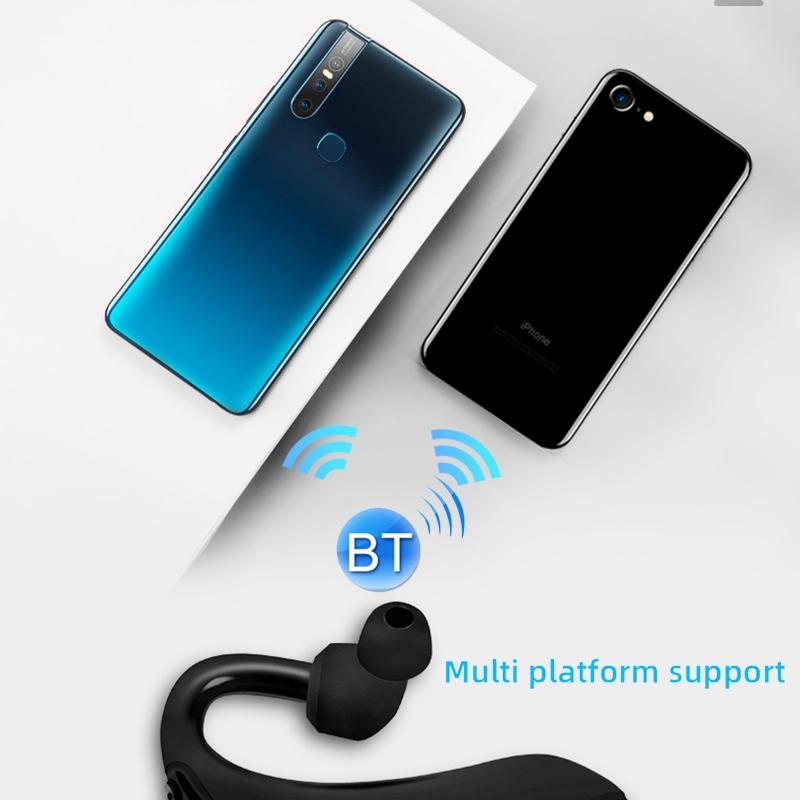 Intelligent Noise Cancelling Bluetooth Earphones - Q10 - Black
