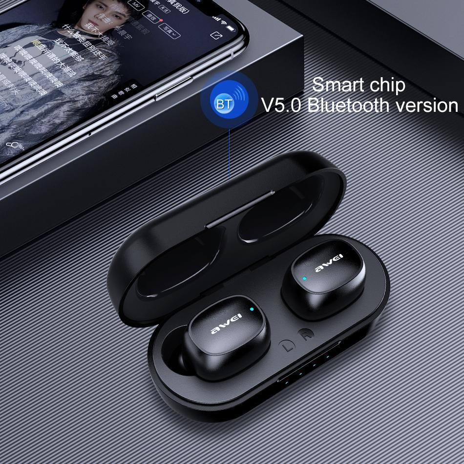 T13 TWS Wireless Sports Headset – Bluetooth 5.0, Black, Charging Case, Sweatproof, Clear Sound, Secure Fit