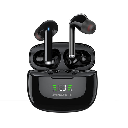 Wireless ANC Bluetooth Earphones – Active Noise Cancelling, Clear Sound, Long Battery Life – Black